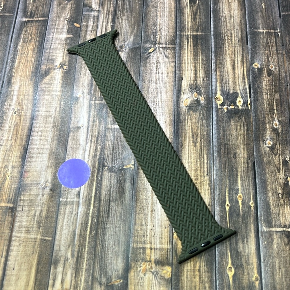 5for$10 Green Zigzag Textured Silicone 42/44/45/49mm Apple Watchband Accessories
